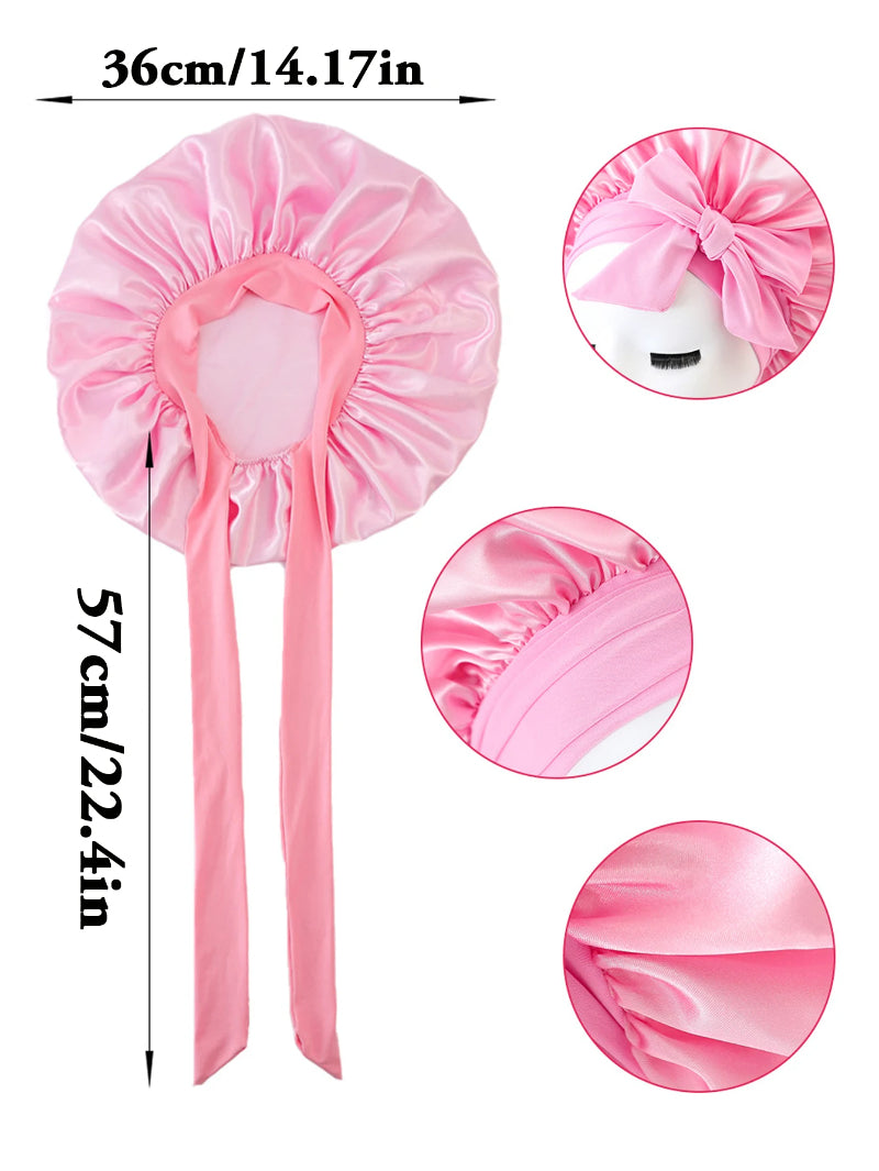 Satin Ribbon Round Hat Bow Imitation Silk Beauty And Hair Care