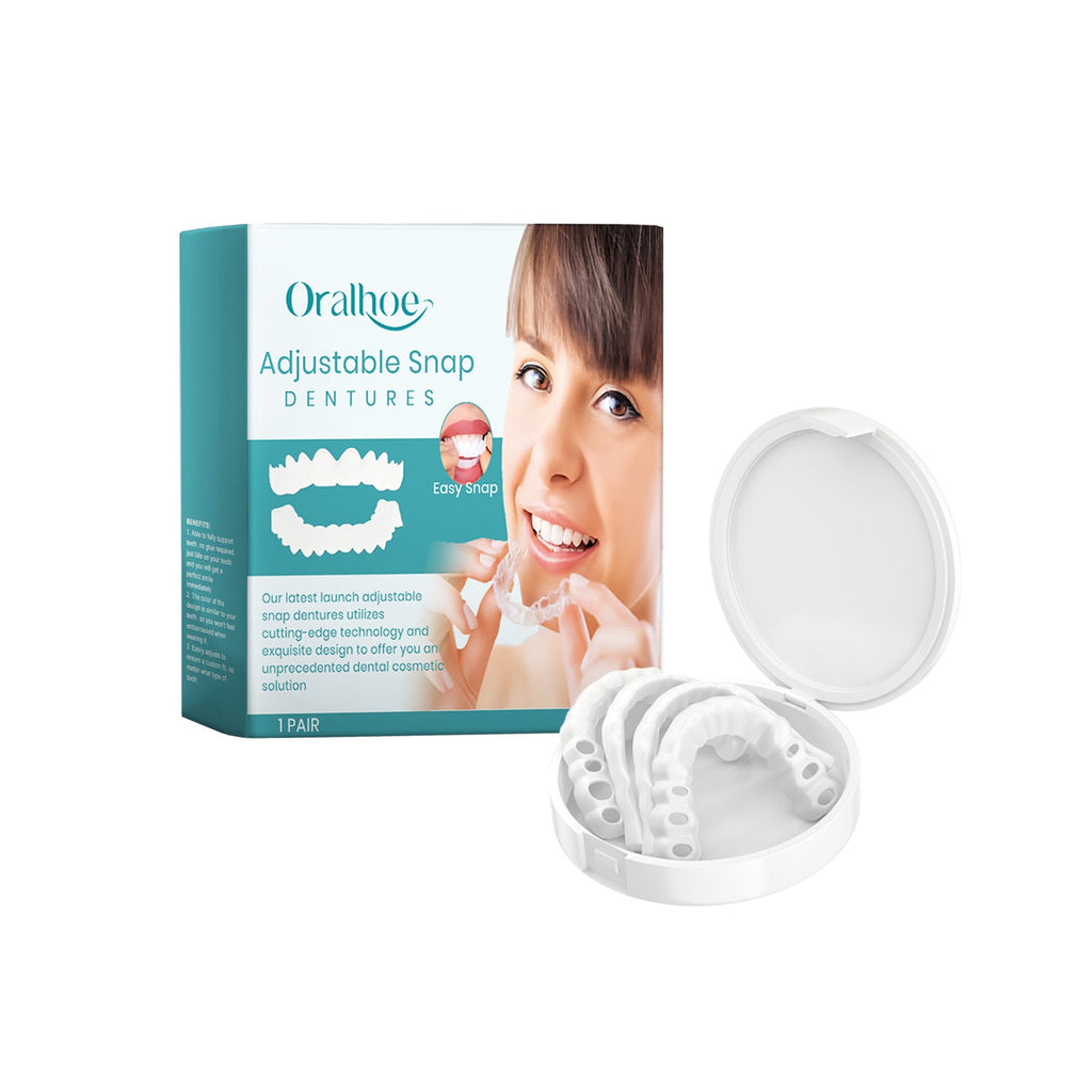 Adjustable Snap-on Dentures Fit Teeth