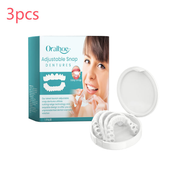 Adjustable Snap-on Dentures Fit Teeth
