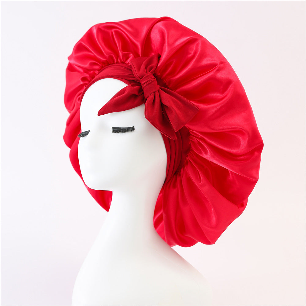 Satin Ribbon Round Hat Bow Imitation Silk Beauty And Hair Care