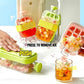 One-Click Molding Cooling Cup,Instant Ice Maker,Zero-Contact Design,Straw Included,Curling Mold,Portable & Stylish Chilled Drink